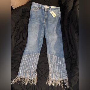 NWT Limited edition jeans with rhinestones